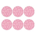 thumbnail image 2 of Balery 6 Pcs Breast Cancer Awarenessleather Coasters Set, Drink Table Cup Coasters For Living Room Kitchen Coffee Decor, 2 of 9