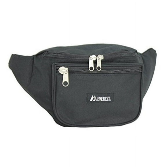 everest signature large fanny pack black set of 2