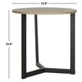 thumbnail image 3 of SAFAVIEH Ballard Mid Century Modern End Table, Oak/Black, 3 of 5