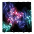 thumbnail image 3 of Ambesonne Nebula Shower Curtain, Dusty Gas Cloud Stars, 69"Wx75"L, Purple Pink Navy, 3 of 5