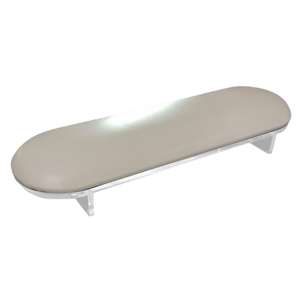 Reposabrazos para Uñas Salvador Cojín de Cuero PU Impermeable Gris