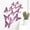 Hot Pink, variant on 12PCS 3D Metal Texture Hollow Butterfly Wall Sticker