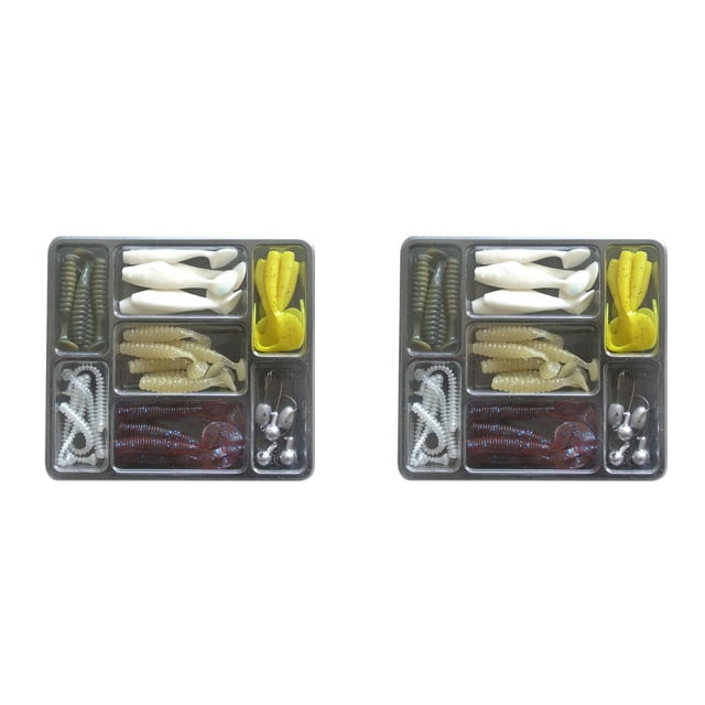 Youkk Baits Artificial Lure Mini Fishing Tackles Tackle Equipment Energy-efficient Underwater Accessory with Hook for Spinner Lures 2Set
