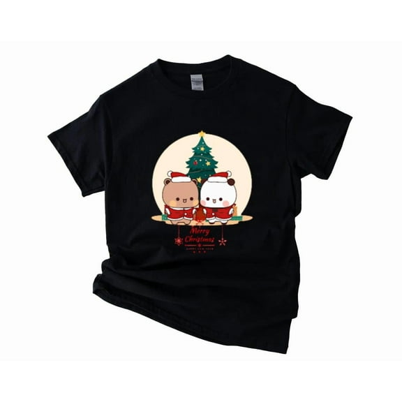 Merry Christmas and Happy New Year with Bubu and Dudu Bears Unisex T-Shirt