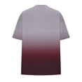 thumbnail image 6 of WRKEKC Plus Size Womens Tops Summer Crew Neck Short Sleeve Gradient Color Comfortable Versatile Everyday Layering Basic T-Shirts for Women, 6 of 7