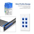 thumbnail image 4 of RJ45 Cat6 Keystone Jacks Slim Profile 1/10/30-Pack, 90-Degree Ethernet Punch Down Keystone Jack Adapter White 10PCS, 4 of 6