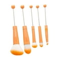 thumbnail image 2 of Kit de brochas de maquillaje de 5 piezas, brochas cosméticas, regalos con fibra suave, brochas de maquillaje portátiles con cuentas, herramienta de, 2 of 9
