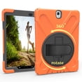 thumbnail image 7 of XYX Case for Samsung Galaxy Tab S3 9.7 inch SM-T820/SM-T825 with 360 Degree Rotating, Hand Strap, Shoulder Strap, Orange, 7 of 7