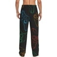 thumbnail image 3 of Haiem Gamepad Joystick Game Men's Pajama Pants Ultra Lightweight Pjs Bottoms Sleepwear Bottom Pants with Pocket Drawstring-Small, 3 of 9