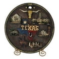 thumbnail image 5 of Western Texas State Map Houston Dallas Austin City Landmarks Wall Or Desk Plate, 5 of 11
