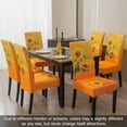 thumbnail image 2 of Sunflower Chair Covers for Dining Room Set of 4, High Stretch Removable Washable Parsons Chair Slipcover for Home Party Hotel Wedding Ceremony (Orange,4PCS), 2 of 6
