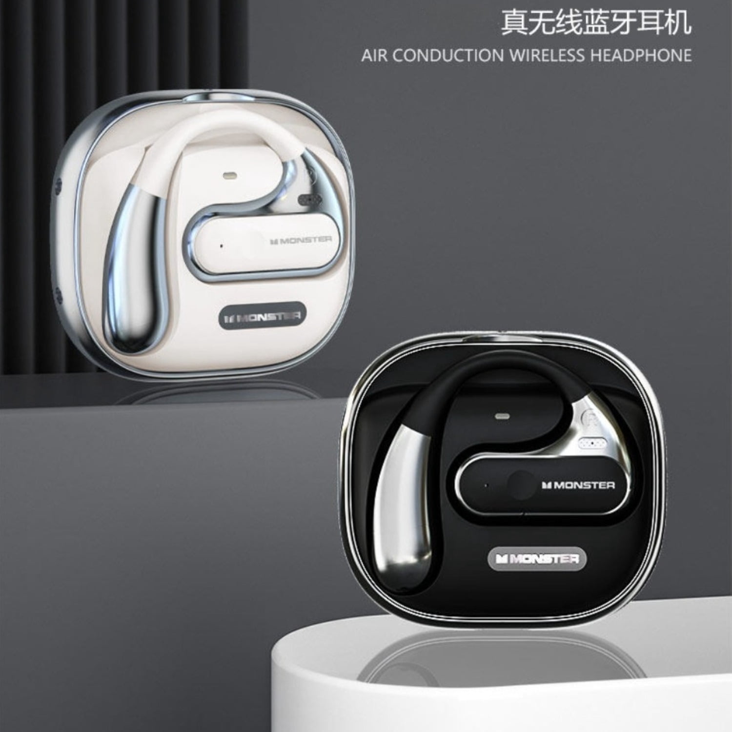 2026 Bone Conduction Bluetooth Headphones, Open-Ear Wireless Sports Earbuds with Noise Cancellation, Bluetooth 5.4 IPX Waterproof Long Lasting Battery
