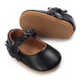 thumbnail image 5 of nvzhuang Baby Girls Shoes, Soft Sole PU Leather Bow Crib Shoes Non-slip Flats Toddler Shoes, 5 of 8