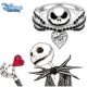 thumbnail image 2 of Anillos con dijes de cristal de esmalte negro de pesadilla antes de Navidad, anillo de calavera de Disney Jack, joyería Kawaii para Halloween, regalos de Cosplay, 2 of 5