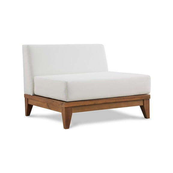 Meridian Furniture Rio Off White Water Resisting Armless Chair