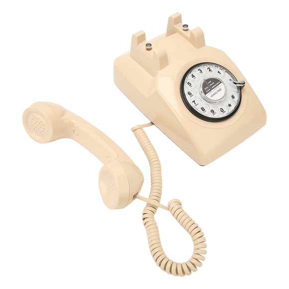 Vintage Phone, Retro Landline Telephone with Mechanical Ringer, Desk Phone for Home Office Hotel Decor