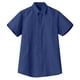 thumbnail image 1 of Camisa Hombre Camisas informales con botones para hombre, manga corta, cuello extendido, camisa de playa con bolsillo (Navy, 3XL), 1 of 4