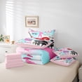 thumbnail image 4 of Erosebridal Guitar Piano Bedding Sets King Size,Red Lips Bed in a Bag King size,Music Theme Bedding King Size,Lightweight Dreamy Bedroom Decorative,Reversible,7-Piece, 4 of 6