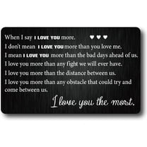 1pc I Love You Wallet Card Engraved Wallet Insert Metal Wallet Card Insert Anniversary Romantic Mini Love Notes Gift For Men Husband Boyfriend Fiance Valentine Day Wedding Birthday Christmas