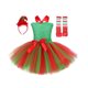 thumbnail image 1 of SDJMa - Vestido playero de verano para niñas pequeñas, falda con tirantes y estampado floral, 1 of 1