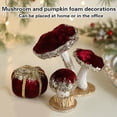 thumbnail image 3 of CIYISON Decorative Foam Pumpkin Mushroom Ornament with Glitters Sequins for Collectors, 3 of 19