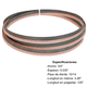thumbnail image 1 of Sierra Cinta Bimetálica Maraga 3/4" x .035" x 129" (3.28 m) 10/14 TPI para Corte de Metal y Acero, 1 of 1