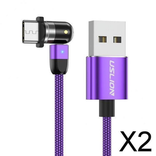 2x Cable USB de Carga Magnética Baoblaze con 360 degree para Teléfono Micro