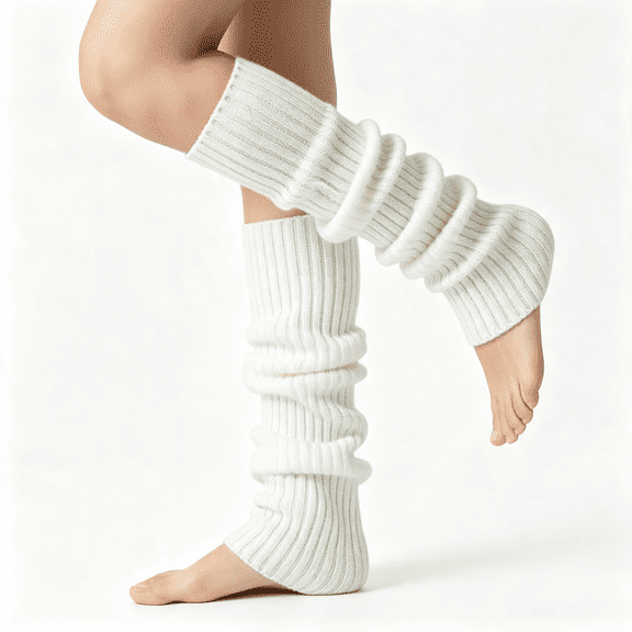 TELOLY 2 Pcs Leg Warmers Y2K,Leg Warmers,Y2K Accessories,Cute Kawaii Cream Legwarmers for Women Winter Leg Warmers for Women