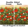 thumbnail image 6 of Spring Summer Floral Red Poppies Daisy 4th of July Welcome Garden Flag 28 x 40 Inch Small Vertical Double Sided Seasonal Outside Decor for House Home Yard Farmhouse, 6 of 6