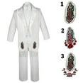 thumbnail image 1 of Baby Toddler Boy Christening Baptism Formal Tail White Tuxedo Suit Stole Sm-20, 1 of 6