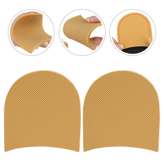 SWETRACE 1 Pair Non-slip Shoe Pads for Shoes with Repair Sole Function Khaki 3.5x3.4in