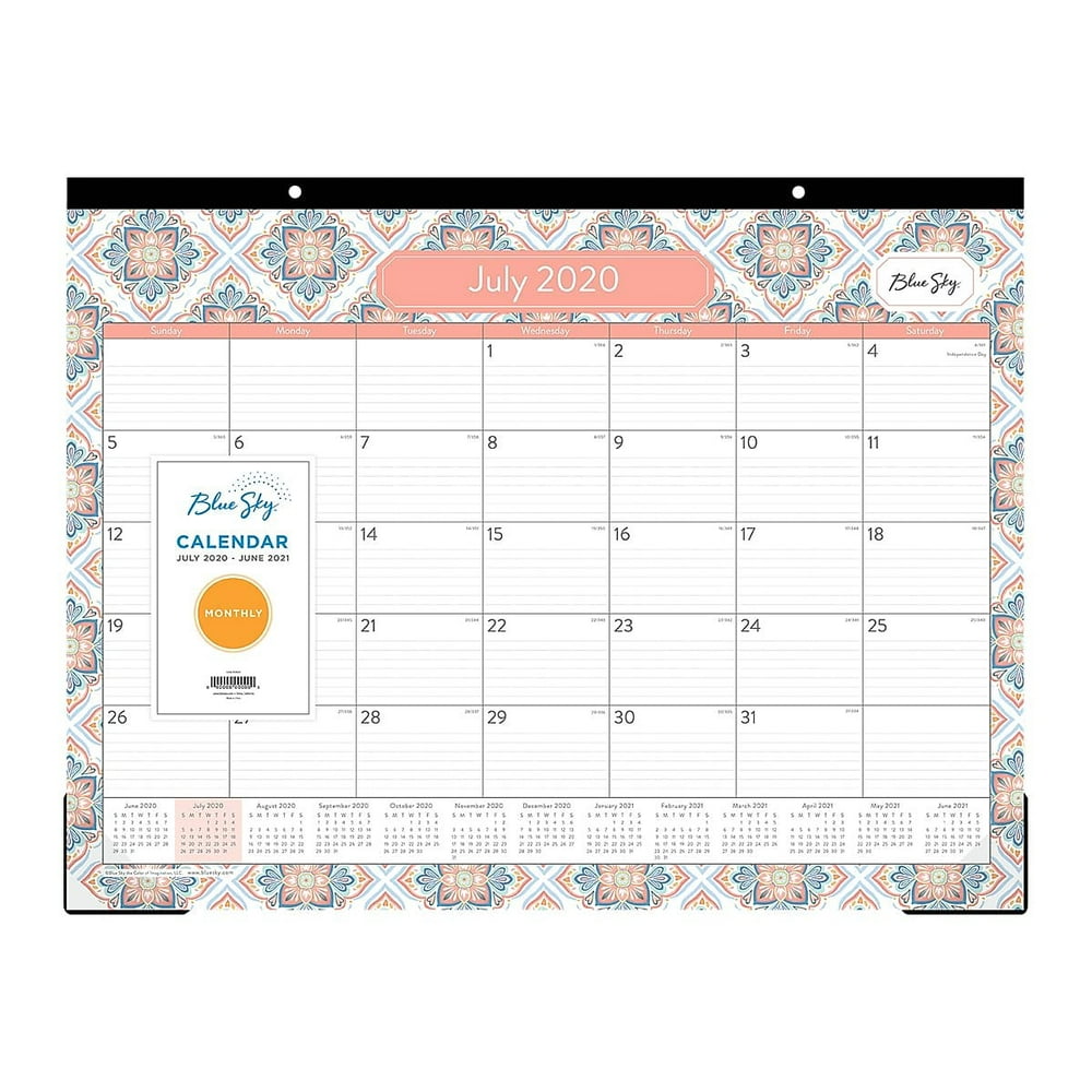 2020-2021 Blue Sky 17 x 22 Desk Pad Calendar 119485 - Walmart.com