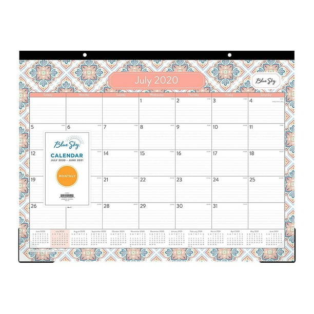 2020 2021 Blue Sky 17 X 22 Desk Pad Calendar 119485 Walmart 