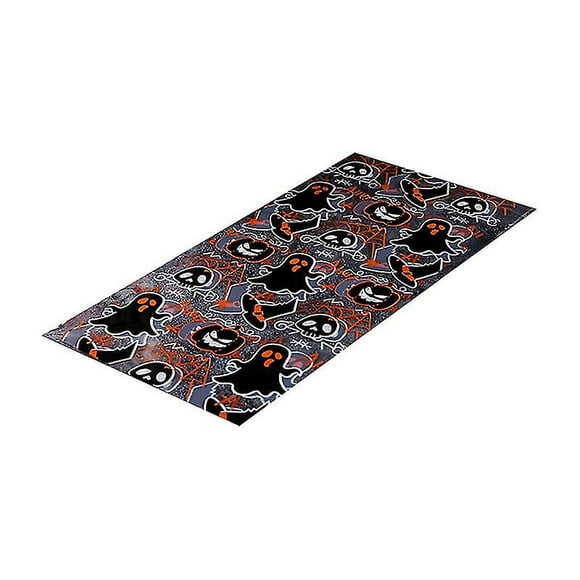 50 Uds bolsa de dulces transparente decorativa de gran capacidad multiusos reutilizable truco o trato con giros galletas de Halloween Snacks bolsa de embalaje de regalo para fiesta
