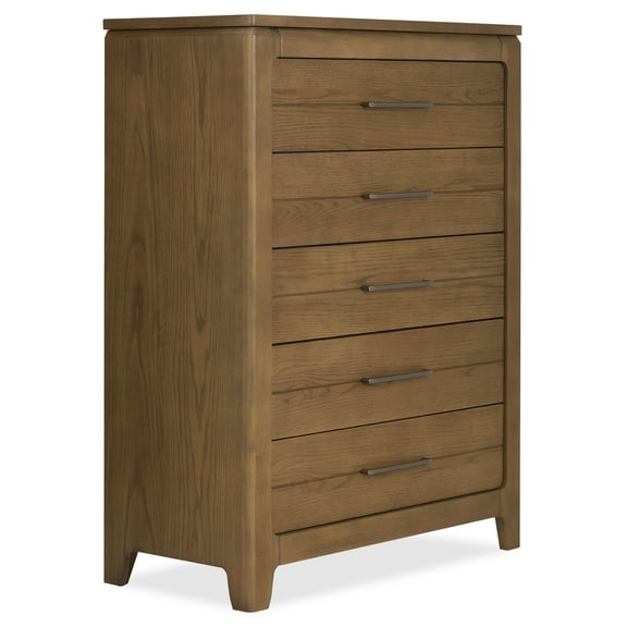 Evolur Oakley Tall Chest, Hickory