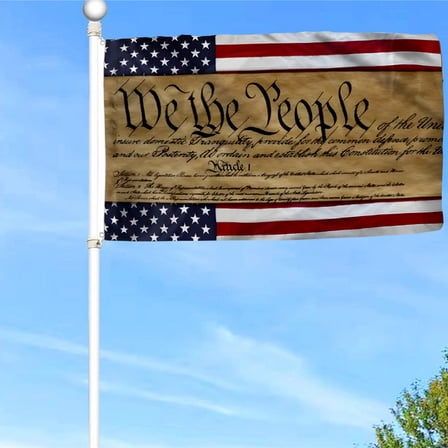 Bayyon We The People Patriotic American Flag Banner with Grommets 3x5Feet Man cave Decor