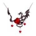 thumbnail image 1 of Collier d'Halloween Dragon Gothique Pendentif Faux Gemme Collier Clavicule, 1 of 10