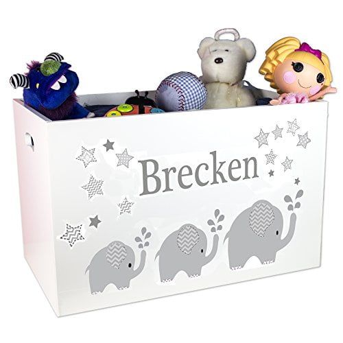 boys personalized toy box