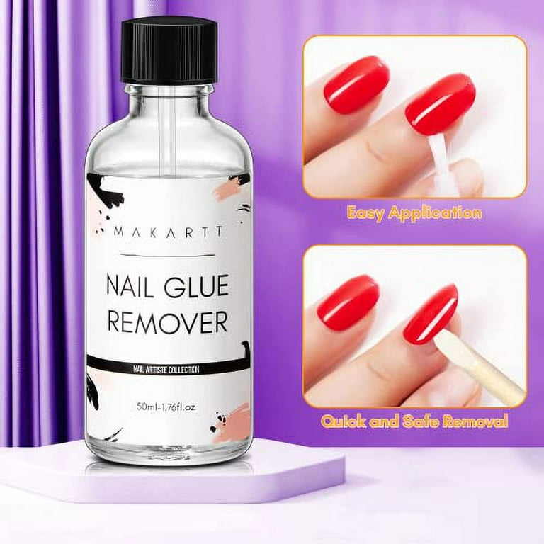 Nail Glue Remover Glue Off for False Nails, BettyCora Press ON Nails Glue  Remover Fake Nail Adhesives Remover Nail Glue Debonder Nail Tips Remover  15ml 2Pcs - Yahoo Shopping