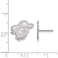 thumbnail image 2 of 10K White Gold 10Kw Logoart Eastern Kentucky University Small Post Earrings (12 X 15) Made In United States 1w008eku, 2 of 5