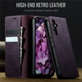 thumbnail image 6 of CaseMe Calf Leather Lining Microfibre Wallet Case for Samsung Galaxy A16 5G 6.7-inch with RFID Blocking,Magnetic Closure,Card Slots,Cash Slot,Kickstand,Shockproof Flip Folio Protective Phone Case, 6 of 10