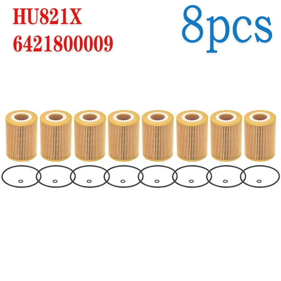8Pack Engine Oil Filter 6421800009 HU821X For Mercedes-Benz Sprinter 2500 3500