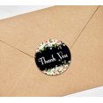 thumbnail image 4 of Darling Souvenir DIY Rose Blossom 1.6 Inches Black Round Thank You Stickers DIY Envelope Seals-45 Pcs, 4 of 4