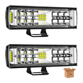 thumbnail image 1 of Par 7''faros Blossom  Auxiliares Led Moto Auto 188w Triple-fila 8000k Negro, 1 of 5