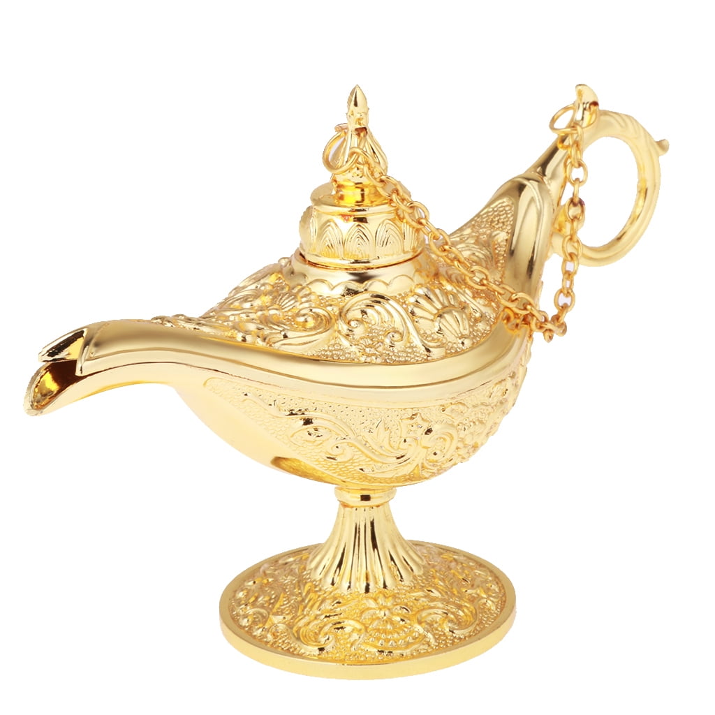 Magic Panto Arabian Genie Oil Lamp Fancy Dress Prop Beads Storage #2 