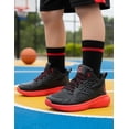 thumbnail image 3 of Tenis Para Niño Charly® Basquet Color Negro Rojo 15-21.5 negro 19, 3 of 10