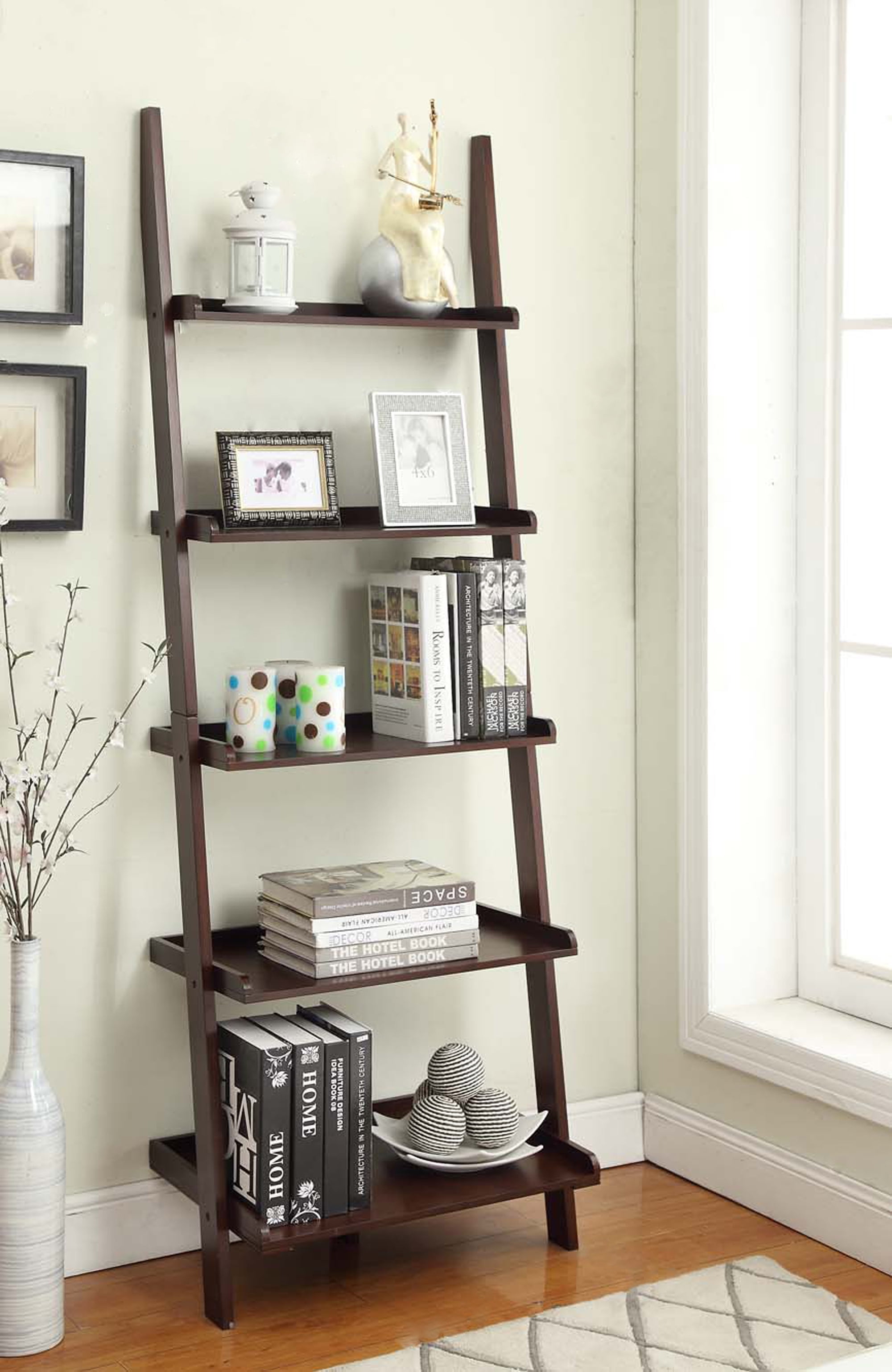 Creatice Ladder Bookcase for Small Space