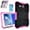 Pink, variant on For Galaxy Tab 3 Lite 7.0 inch Case ,Mignova Heavy Duty Hybrid Protective Case with Kickstand Impact Resistant For Samsung Galaxy Tab 3 Lite 7.0 / Tab E Lite 7.0 SM-T110 T111 T113 - Black