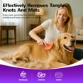 thumbnail image 5 of Fido Fave 3-in-1 Slicker Brush, Extra Long Pin Pet Detangler Brush & Dematting Deshedding Comb for Long-Haired and Thick Coats Dogs and Cats, 5 of 9