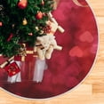 thumbnail image 5 of Coolnut Valentine's Day Love Christmas Tree Skirt Home Decoration Large Round Christmas Tree Skirt for Holiday Party Home Christmas Day Ornaments,35.4", 5 of 6